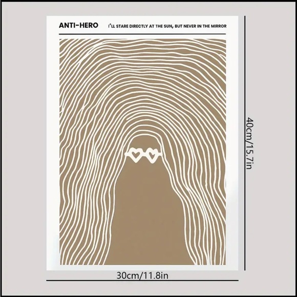 💛Canvas Print, Waterproof Music Poster, Taylor Swift, Anti-hero, Pop Rock Retro - Picture 4 of 7